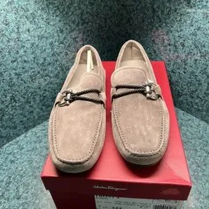 Salvatore Ferragamo Front 4 Driving Shoes Gancini Gray Drivers Moccasins 7.5 EEE Salvatore Ferragamo | Shoes | Salvatore Ferragamo Front 4  main image 2